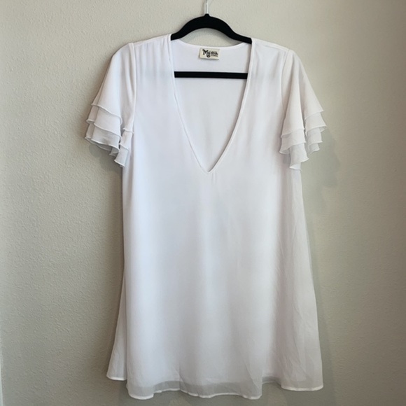 Show Me Your Mumu Disick Ruffle Dress White - Picture 6 of 9